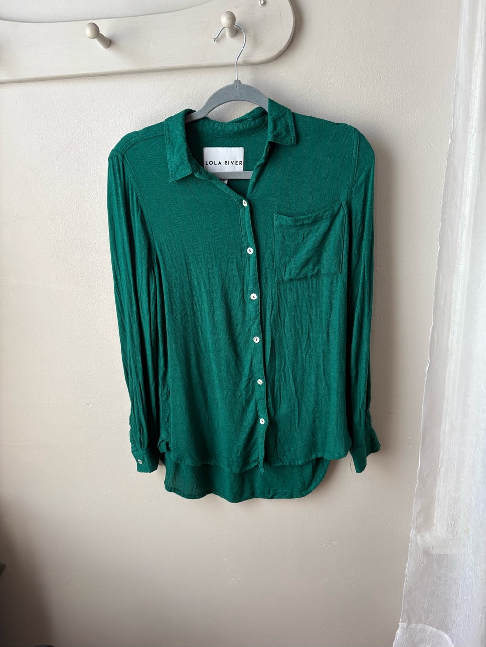 Emerald Green Button-Down Shirt